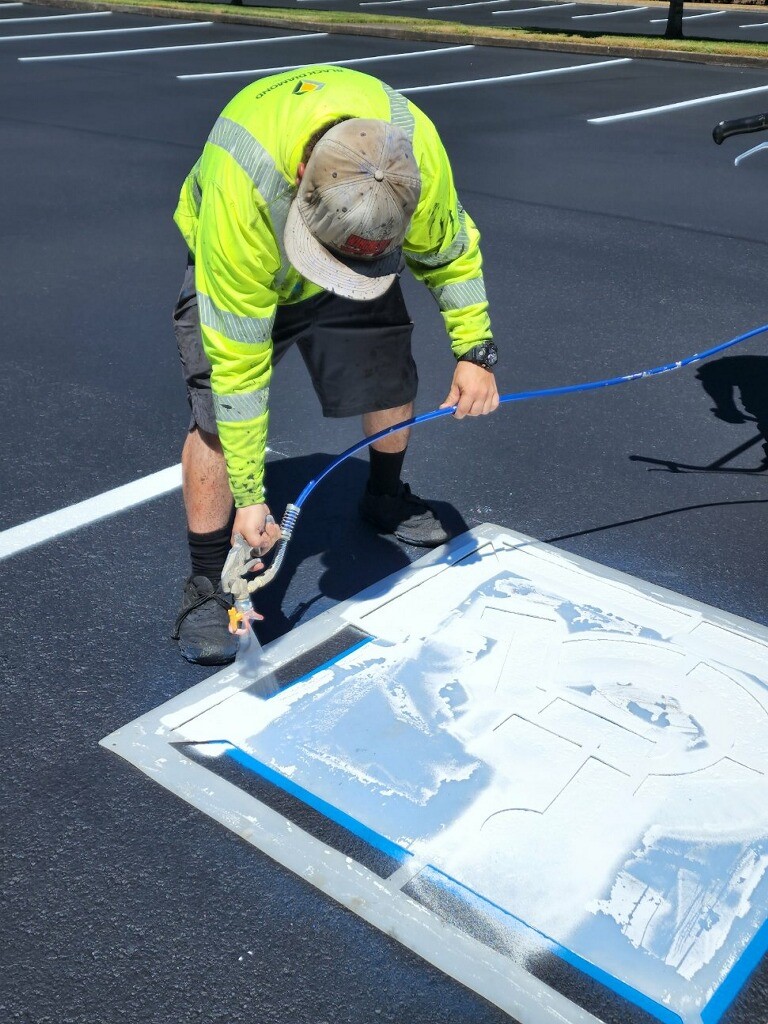 Crack Filling - Black Diamond Seal Coat Portland